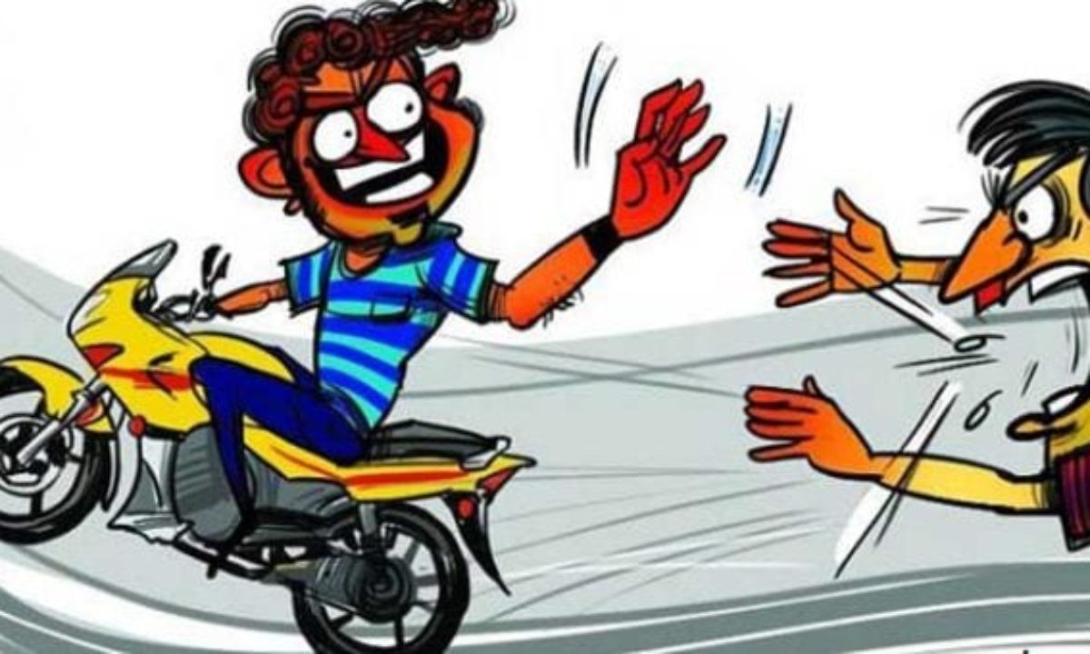 रघुनाथपुर में मोटरसाइकिल चोरी , एक बाइक चोर गिरफ्तार